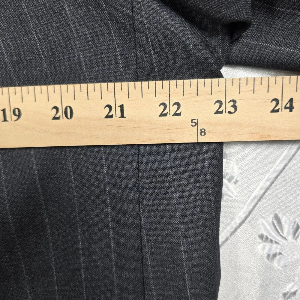 Brooks Brothers Blazer Suit Jacket 346 Mens 44 LG Pinstripe Wool Blend Stretch‎